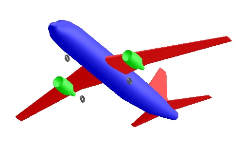 A320 sketched with OpenVSP