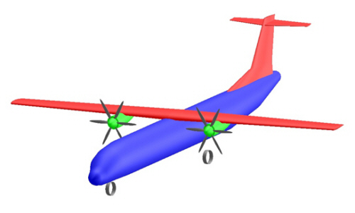 A320 sketched with OpenVSP