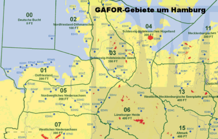 GAFOR-Gebiete