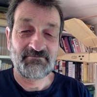 Patrick Berry in his Office